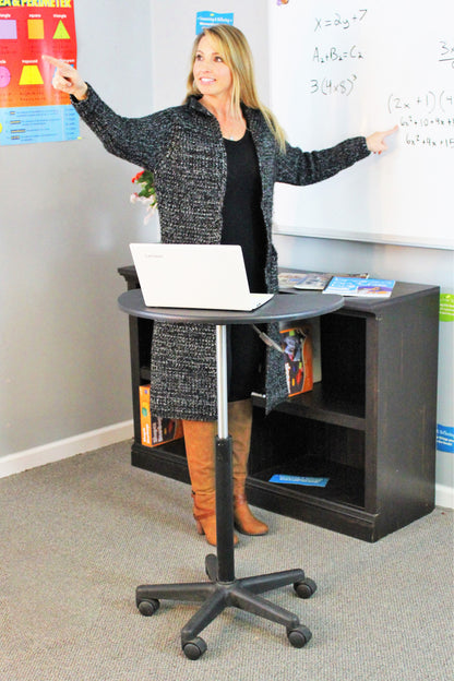 Mobile Workstation (single sit/stand desk) - actionbasedlearning